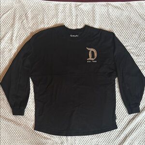disney black + silver sequin spirit jersey